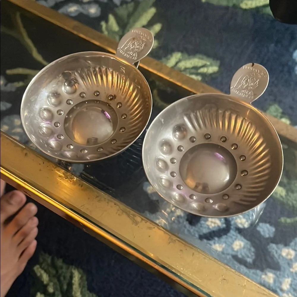 Silver Ribbed Drinkware Set for Dining